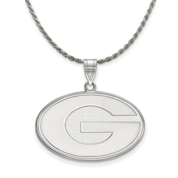 Sterling Silver U. of Georgia Large ´G´ Pendant...